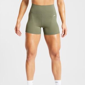 EUC AYBL Women's Core Shorts Olive Green Size Medium